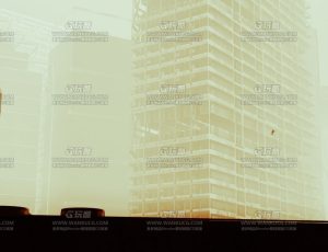 迷雾中的废墟城市大楼—Blend项目源文件