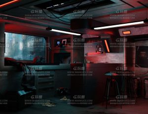 赛博朋克出租屋—Blend项目源文件