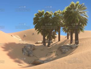 小绿洲沙漠—Blend项目源文件