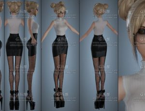 高挑金发女孩—布兰德Blend模型