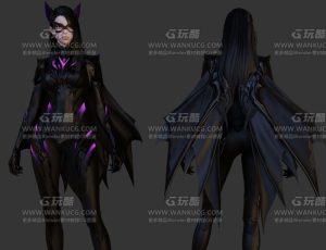 蝙蝠女战士—Blend模型