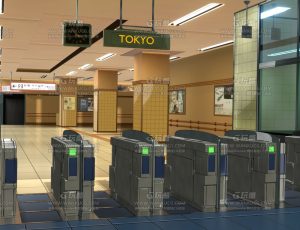 卡通东京地铁站入口—Blend项目源文件