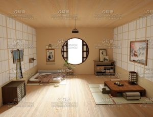 日本人卧室—Blend项目源文件