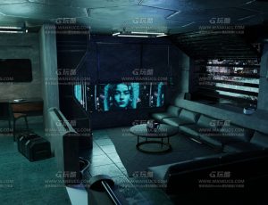 赛博朋克幽暗客厅—Blend项目源文件