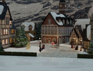 圣诞小镇—Blend项目源文件