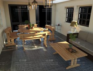 普通家庭客厅—Blend项目源文件