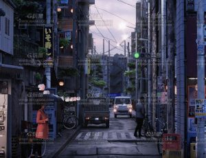 日本写实小巷MAYA模型文件