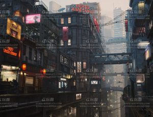 大型赛博朋克都市场景MAYA工程源文件