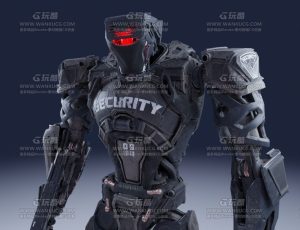 高精度独眼机械警察—Blend模型