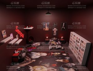 动漫死宅卧室—Blend项目源文件