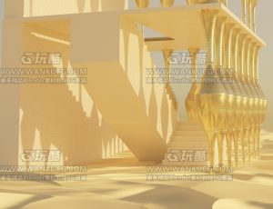 沙漠黄金廊堂—Blend项目源文件