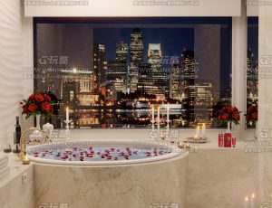 现代烛光浴池—Blend项目源文件