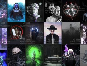 C4D奇异地狱恶魔工程源文件合辑