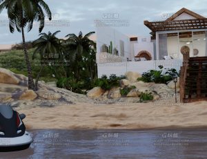 海边简陋休闲区—Blend项目源文件