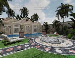 柬埔寨休闲区—Blend项目源文件