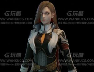 制服女教官—Blend模型