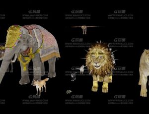 动物Blender资产库