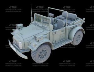 武装战斗吉普车—Blend模型