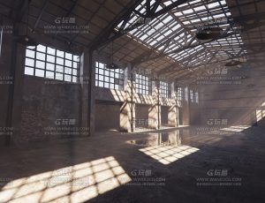 老旧生锈大仓库—Blend项目源文件