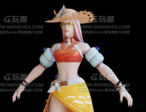 守望先锋2女枪手—Blend模型