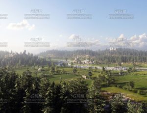 大型牧场场景—Blend项目源文件