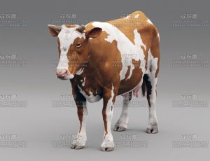 带动画高精度牧场奶牛—Blend模型