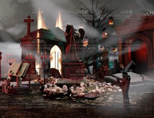 墓地禁区—Blend项目源文件