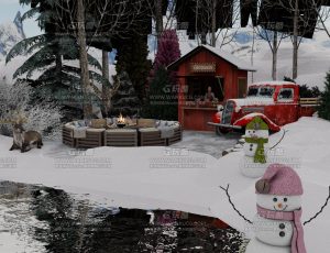 圣诞小卖部—Blend项目源文件