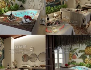 泡澡浴室浴池—Blend项目源文件