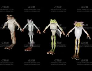 青蛙人—Blend模型