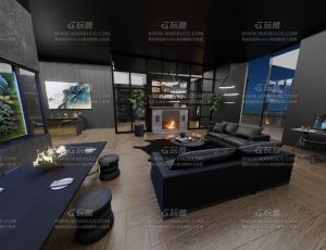 时尚风格套房—Blend项目源文件