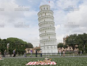 比萨斜塔景区—Blend项目源文件