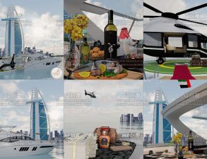 迪拜阿布扎比—Blend项目源文件