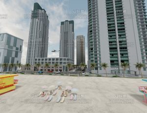 海边大城市—Blend项目源文件