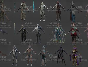 科幻魔幻赛博朋克纳米机器人Blender资源库