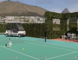 露天网球场—Blend项目源文件