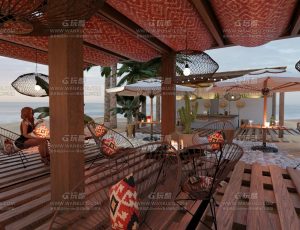 海边休闲吧—Blend项目源文件