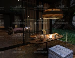 温馨简单大卧室—Blend项目源文件