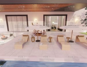 夕阳休闲别墅—Blend项目源文件