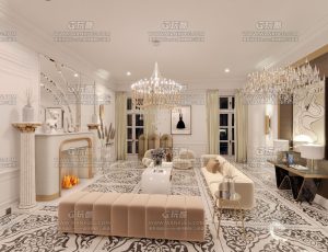 小奢装修客厅—Blend项目源文件