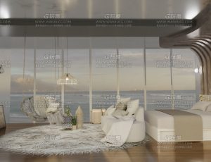 海景房大卧室—Blend项目源文件