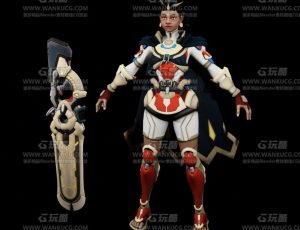 玛雅科幻战士—Blend模型