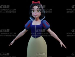 风格化白雪公主—Blend模型