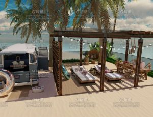 海滩露营度假区—Blend项目源文件