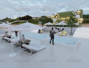 露天海滩泳池派对—Blend项目源文件