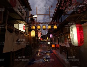 日本木屋街道胡同—Blend项目源文件