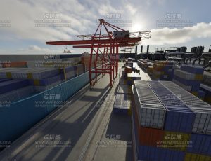 科幻集装箱码头—Blend项目源文件