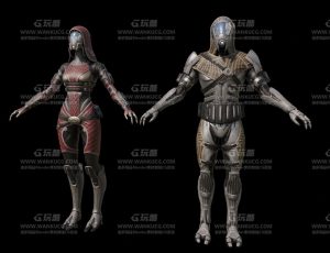 科幻赛博朋克宇宙杀手—Blend模型