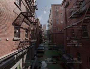 美国贫民窟小巷子—Blend项目源文件