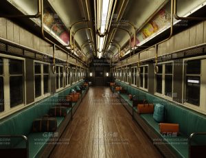 老火车地铁厢内—Blend项目源文件